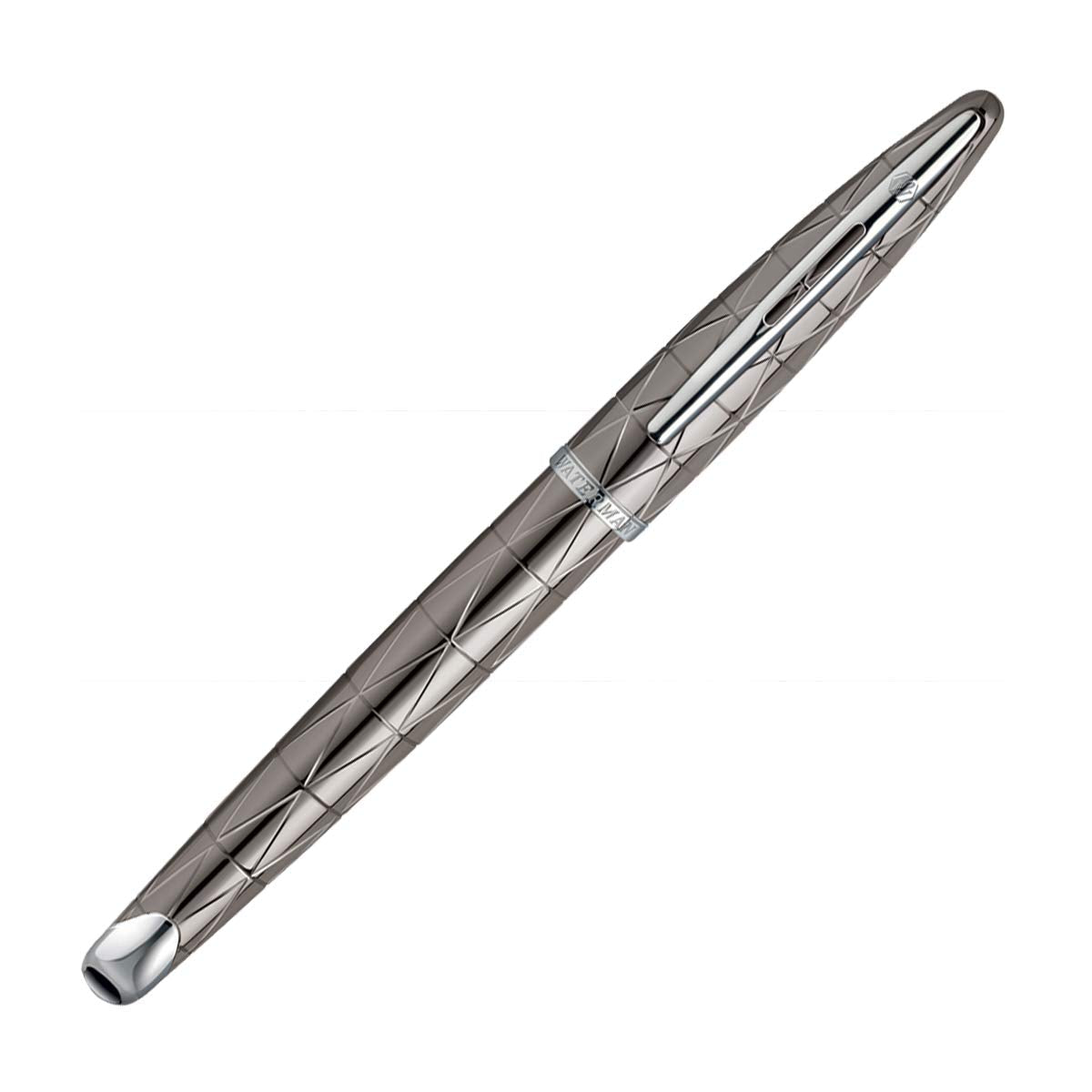 Waterman Carene Essential Silver Trim Fountain Pen, Medium Nib