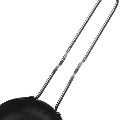 Cook Hard Anodized Tadka Pan, 12 cm, Dark Grey | Vaghar Pan | Chounk Pan | Baghar Pan | Flame Safe | Gas Stove Safe | Stainless Steel Wired Handle | Scratch Resistant