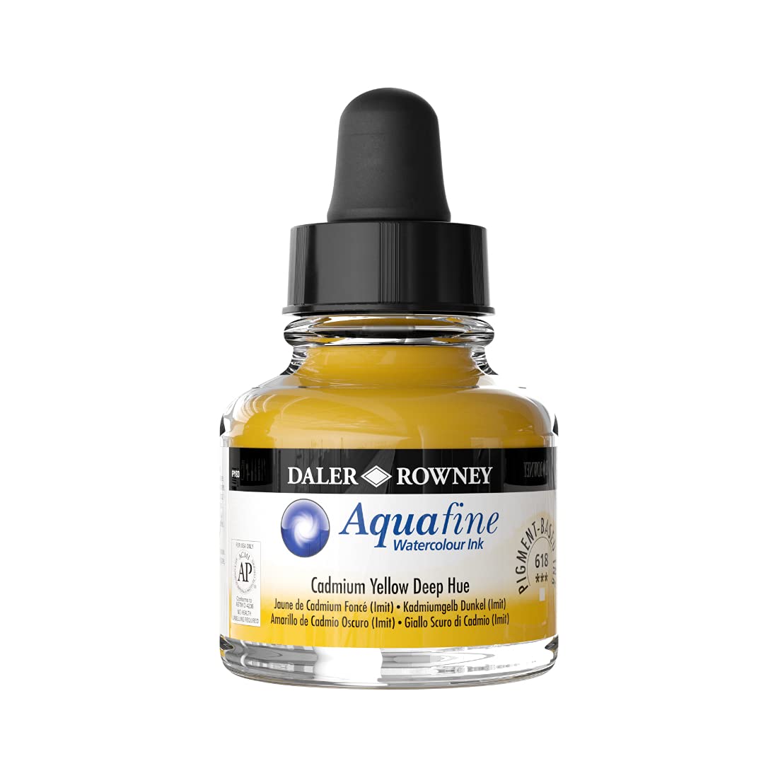 Daler-Rowney Aquafine Watercolour Ink Glass Bottle