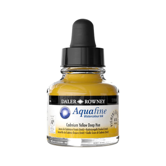 Daler-Rowney Aquafine Watercolour Ink Glass Bottle
