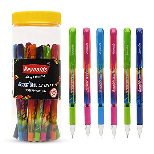 Reynolds Racer 0.5mm Gel Pen - Blue Ink, Pack of 15