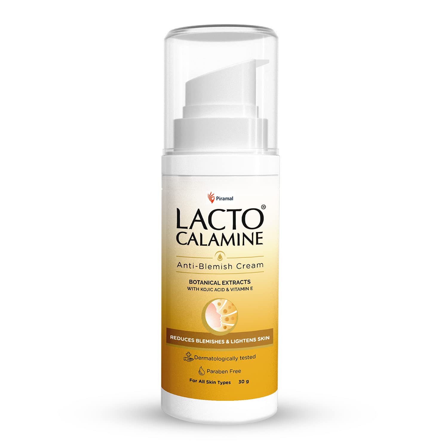 4x Lacto Calamine Anti Blemish with Botanical extracts, Kojic acid and Vitamin E - 30 g - Pack of 4