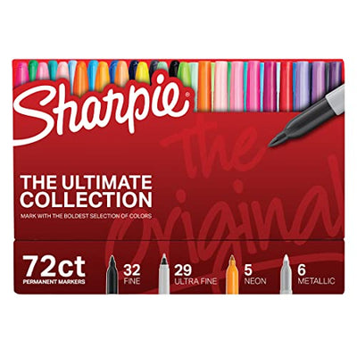 Sharpie Permanent Marker, Ultimate Pack, Assorted, 72 Markers
