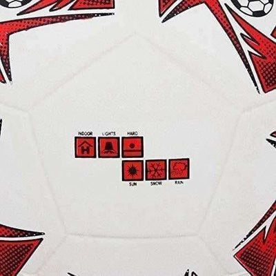 Cosco Roma Foot Ball, Size 5 (White/Red)