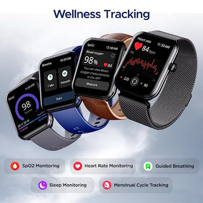 boAt Xtend Plus Smart Watch with 1.78" AMOLED Display, Coins, Advanced BT Calling, 100+ Sports Mode, Always On Display, HR & SP02 Monitoring & Stress Monitoring(Gunmetal Grey)