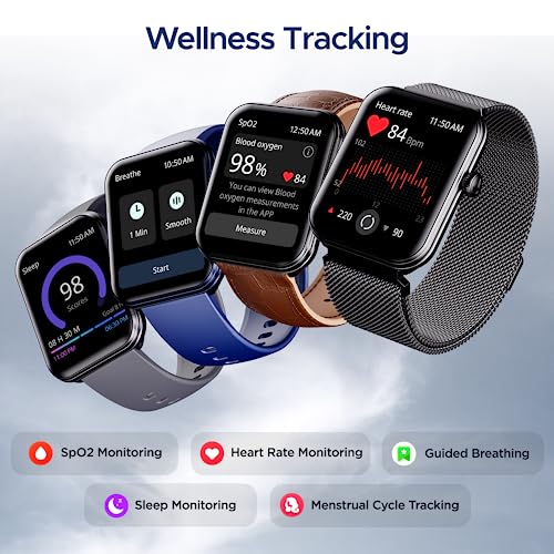 boAt Xtend Plus Smart Watch with 1.78" AMOLED Display, Coins, Advanced BT Calling, 100+ Sports Mode, Always On Display, HR & SP02 Monitoring & Stress Monitoring(Gunmetal Grey)