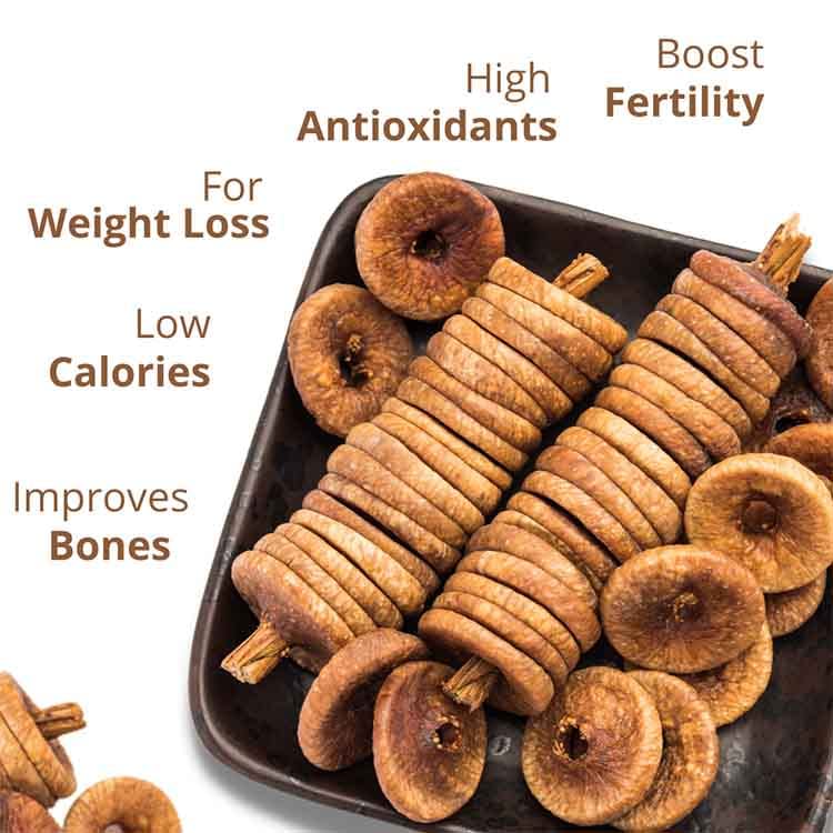 Nature Prime Dried Afghani Anjeer 200g Pack | Dried Figs | Rich Source of Fibre Calcium & Iron | Low in calories and Fat Free | Non-GMO Dried Figs