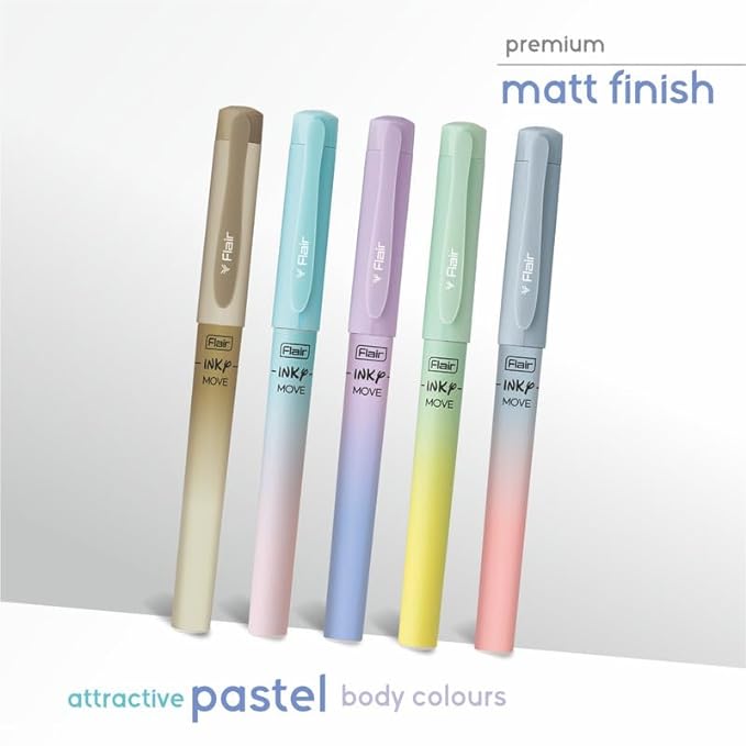 Flair Inky Move Fountain Pen Blister Pack - Blue Ink
