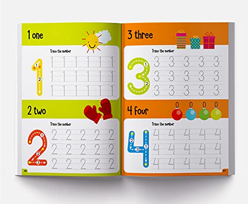 All in one Learn to write Capital letters Small letters Numbers 1 100 Hindi Varnmala