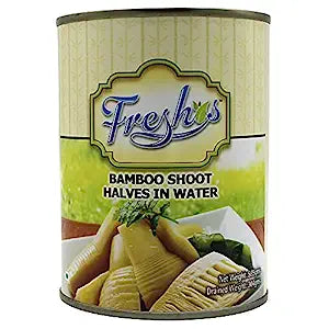 Freshos Bamboo Shoot Halves in Water, 565 g, White & Yellow