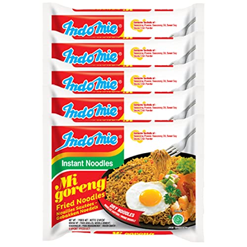 Indomie Spicy Fried Instant Noodles, 79 grams, Pack of 5
