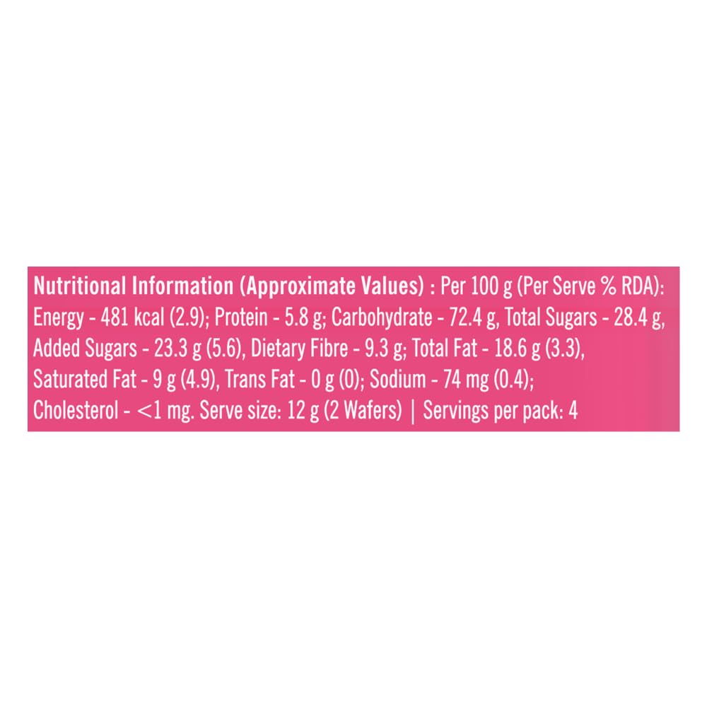 Tata Soulfull Ragi Bites Strawberry Wafers, No Maida, Strawberry Flavor, Wholesome Snack for Kids & Adults, 50g