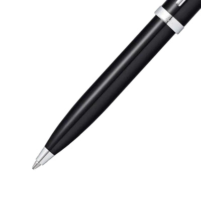 Sheaffer Gift Set 100 Ballpoint Pen With Business Card Holder Glossy Black With Chrome Trims | Pen Set for Gift