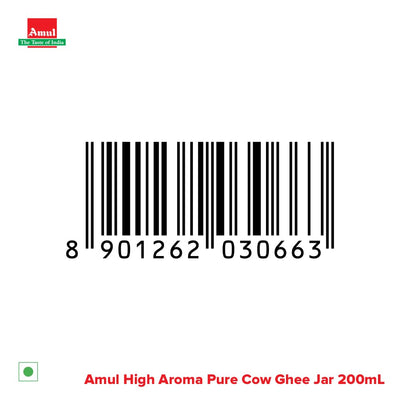 Amul High Aroma Cow Ghee, 200 Ml Jar