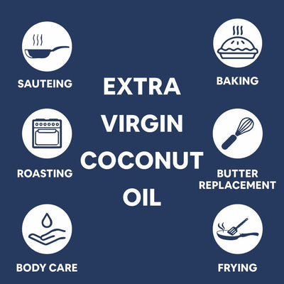Carbamide Forte 100% Pure Extra Virgin Cold Pressed Coconut Oil for Skin, Hair Growth & Cooking 200ml
