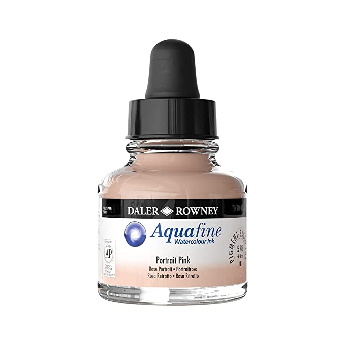 Daler-Rowney Aquafine Watercolour Ink Glass Bottle