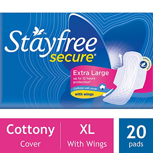Stayfree Secure XL Cottony soft with wings, 20 pads, 1N