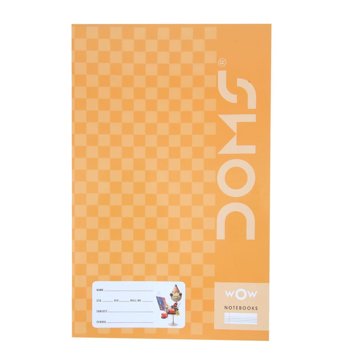 Doms Brown Cover Notebook - Single Line