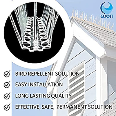 Essoti Store Pigeon Bird Control Spike Set of 7 Pieces for AC Outdoor Unit