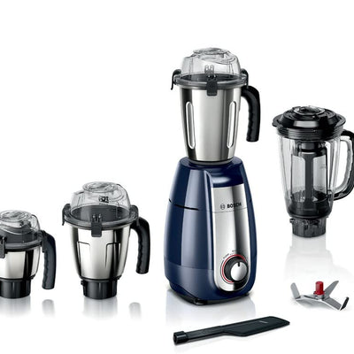Bosch TrueMixx Style Mixer Grinder MGM6642DIN 750 W (Dark Blue) (Indian Plug)