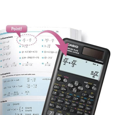 Casio FX-991ES Plus-2nd Edition Scientific Calculator, Black