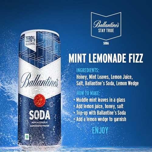 Ballantine's Soda Can, Pack of 24 Cans, 24 x 250ml