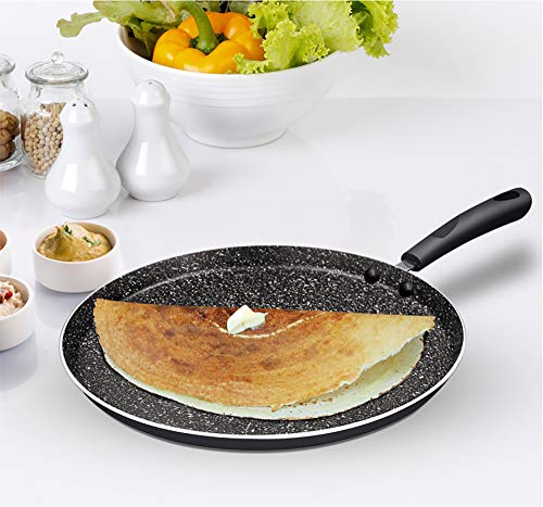 MILTON Pro Cook Granito Induction Omni Tawa, 32 cm, Black, Aluminium