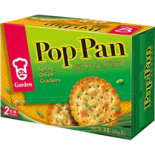 Garden Pop-Pan Spring Onion Crackers, 200g,Green,0985