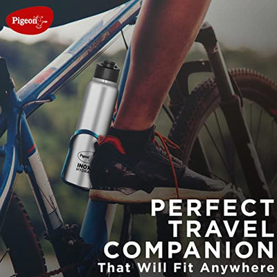 Pigeon by Stovekraft Stainless Steel INOX Hydra 1000 Drinking Water Bottle 900 ml - Silver (Pack of 1)