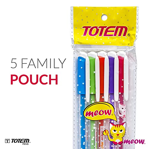 Totem Meow Ball Pen PK 60Blue,30Black&10Red