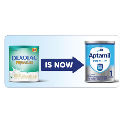 Aptamil Premium Infant Formula Milk Powder for Babies - Stage 1 (Upto 6 Months) - with Prebiotics and DHA - 400gms - BIB Pack
