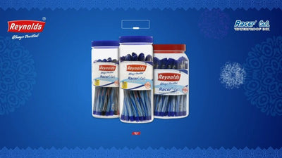 Reynolds Racer 0.5mm Gel Pen - Blue Ink, Pack of 7
