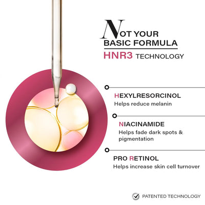 Novology Pigmentation Reduction Serum | Bi-Phasic Face Serum for Dark Spots and Hyperpigmentation | With Niacinamide + Pro-Retinol + Hexylresorcinol