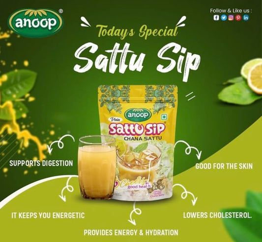 Anoop Sattu (Channa Sattu Sip) (500gms*4) Pack of 4 (2kg)
