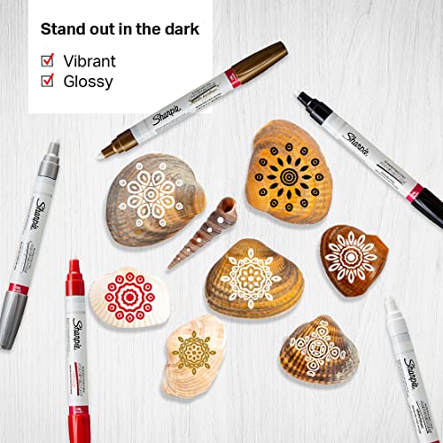 Sharpie Medium Tip Oil Paint Based Marker, Assorted, 5 Maekers