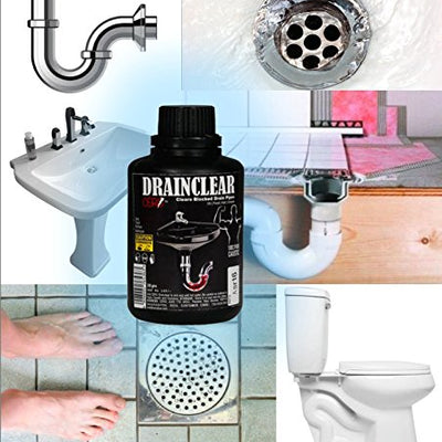 CERO ® DRAINCLEAR 1.45% WW (DRY POWDER) to Clear Clogged Drains, Sinks and Pipes (190 gm)