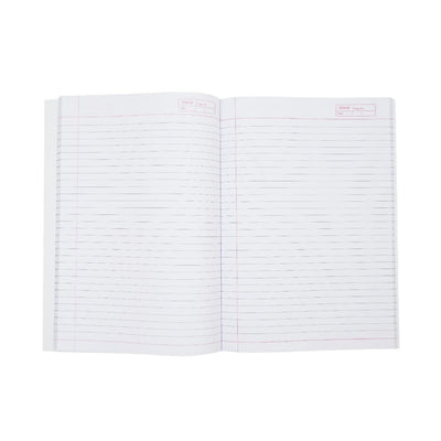 Doms Neon Series Soft Bound Notebook | Single Line, 200 Pages | 29.7 x 21 CM | The Book is Sturdy & Long Lasting | Pack Of 1 | Color & Design May Vary