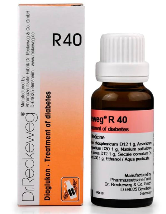 Dr. Reckeweg R40 Diabetes_Drop - 22 ml Pack Of 2 Bottles