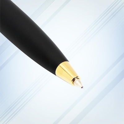 Parker Frontier Stainless Steel Gold Trim Ball Pen - Blue Ink, Pack Of 1