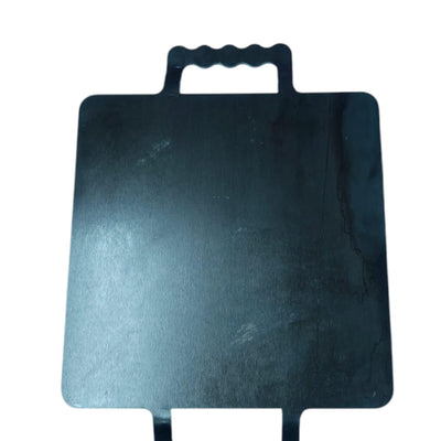 Cast Iron Dosa Tawa with Handles, 25.4 cm Square, Traditional Design