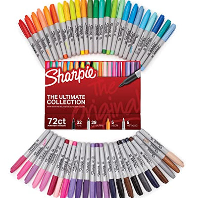 Sharpie Permanent Marker, Ultimate Pack, Assorted, 72 Markers
