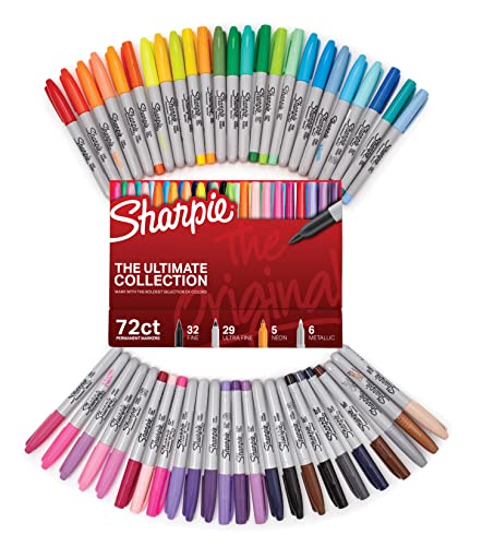 Sharpie Permanent Marker, Ultimate Pack, Assorted, 72 Markers