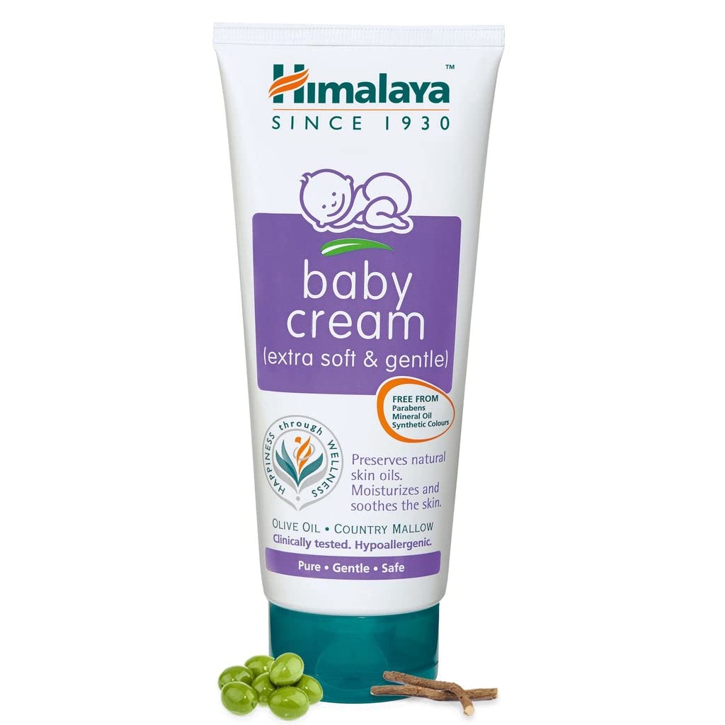 5x Himalaya Baby Cream, Face Moisturizer & Day Cream, For Dry Skin Pack of 5 (200ml each)