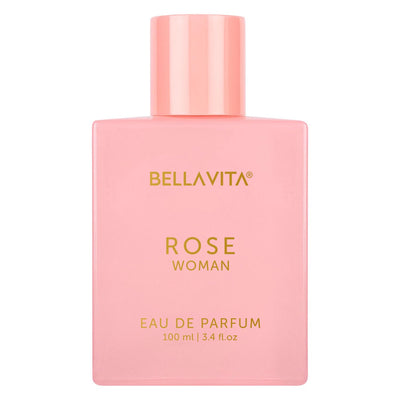 Bella Vita Luxury Rose Woman Eau De Parfum Perfume for Women with Black Currant, Vanilla, Jasmine|Floral & Sweet EDP Long Lasting Fragrance Scent 100 ML