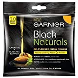 Garnier Original Black Naturals Oil Enriched Creme Color, 20ml+20g