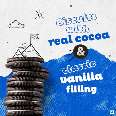 Cadbury Oreo Vanilla Flavour Creme Sandwich Biscuit Family Pack, 275.55 g