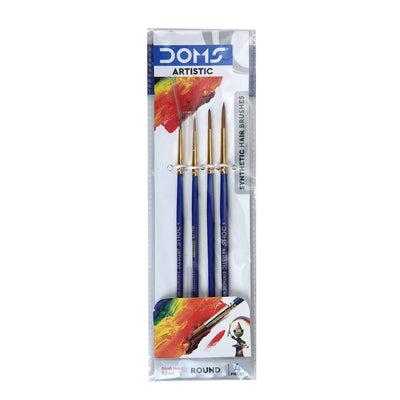 Doms Synthetic Paint Brush Set - Round