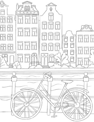 Cityscape- Colouring Book for Adults (Adult Coloring Activity Book)