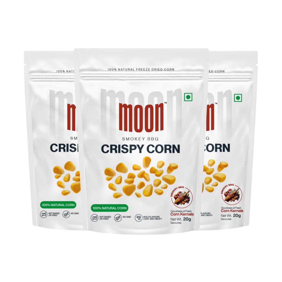 Moon Smokey BBQ Crispy Corn Pack of 03 60g (20g X 3)
