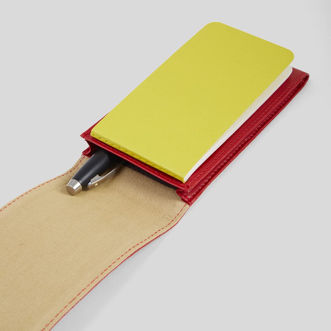 myPAPERCLIP Classic Edition Flippy Journal Nano Size Notebook | Mini Book For Gifting | Pocket Size Made Of Italian Vegan Leather | 96 Pages, Black, Pack of 1